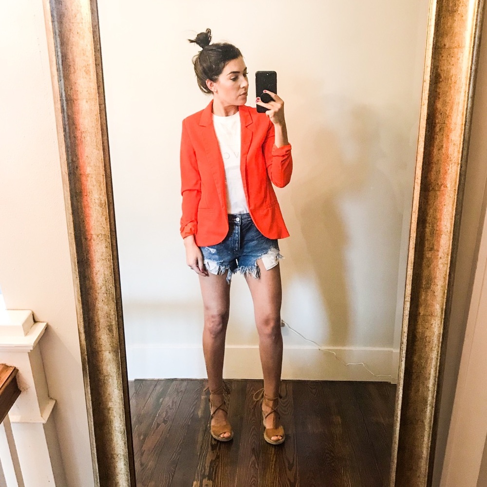Tangerine blazer